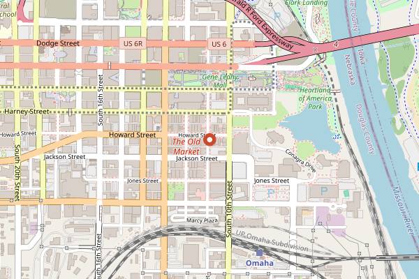 Map showing La Buvette in Omaha