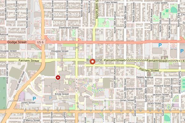 Map showing Noli's Pizzeria in Omaha