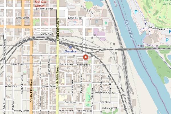 Map showing Orsi's Italian Bakery and Pizzeria in Omaha