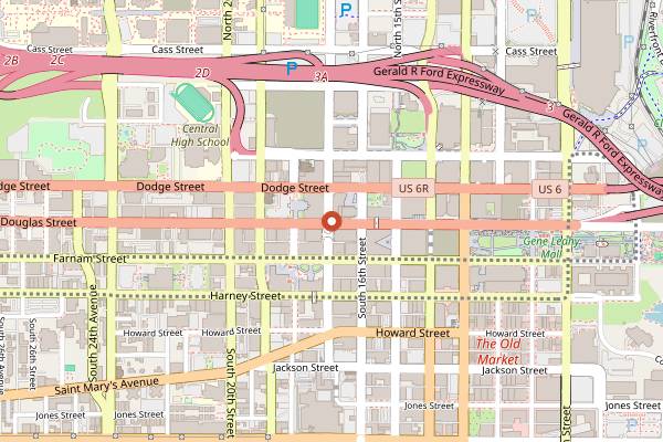 Map showing Cozymeal Omaha Cooking Experiences in Omaha
