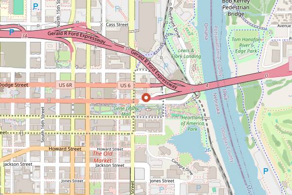 Map showing Omaha Septemberfest in Omaha