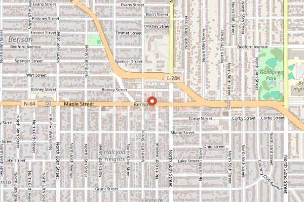 Map showing All In Thyme in Omaha