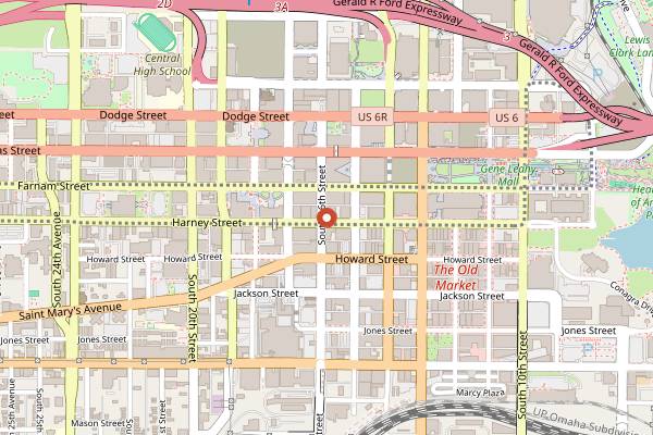 Map showing Cumbia in Omaha
