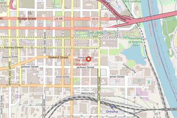 Map showing The Berry and Rye in Omaha