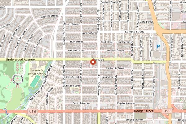 Map showing Avoli Osteria in Omaha