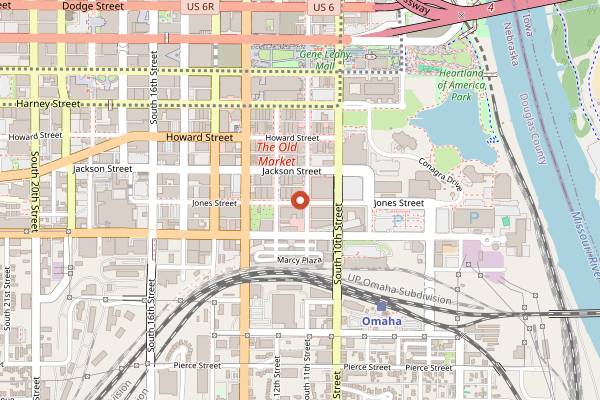 Map showing Ika San in Omaha