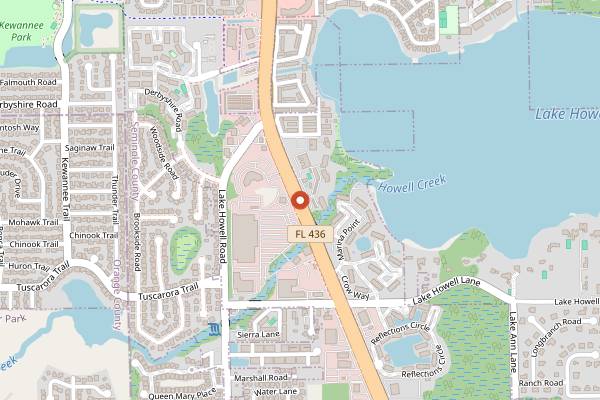 Map showing Bowigens Beer Company in Orlando