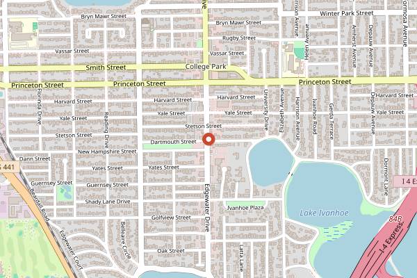 Map showing Christo's Cafe in Orlando