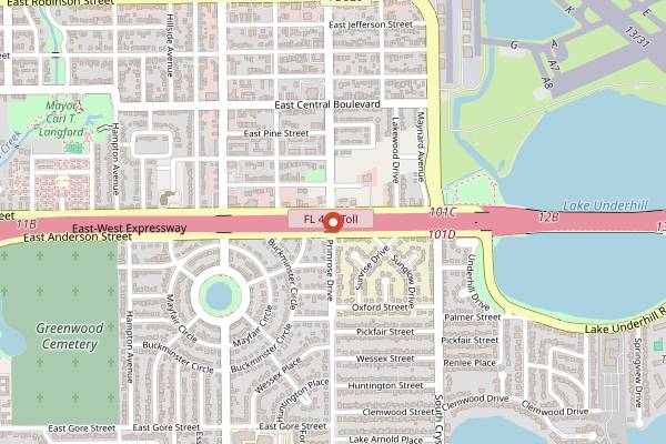 Map showing Se7en Bites in Orlando