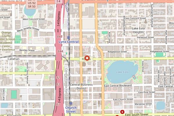 Map showing Craft & Common in Orlando