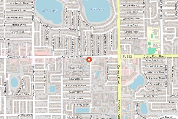 Map showing Pizza Bruno in Orlando