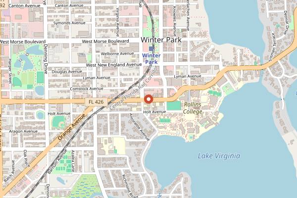 Map showing Tako Tiki in Orlando