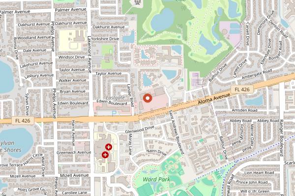 Map showing Tibby's New Orleans Kitchen in Orlando