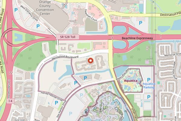 Map showing Capa at Four Seasons in Orlando