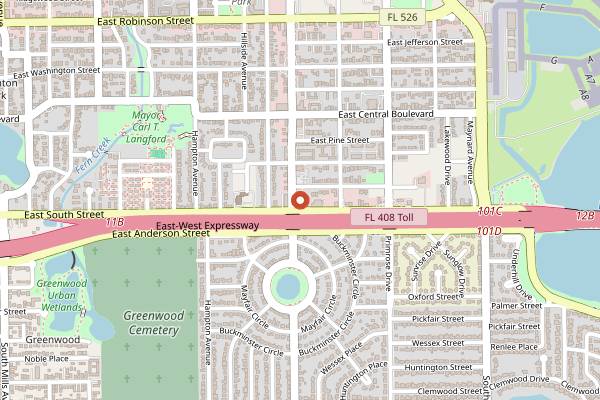 Map showing Southern Nights Orlando in Orlando