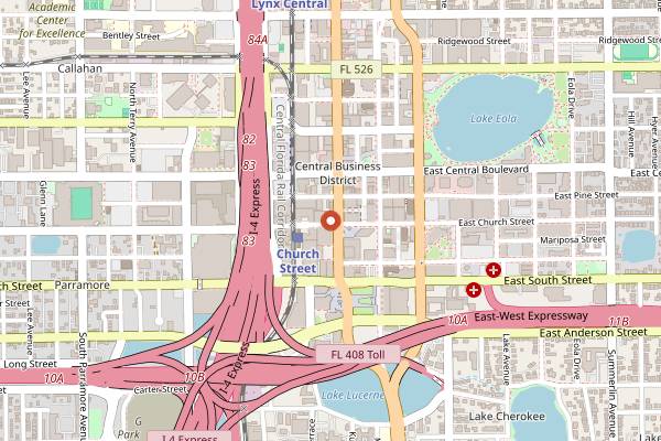 Map showing Kres Chophouse in Orlando