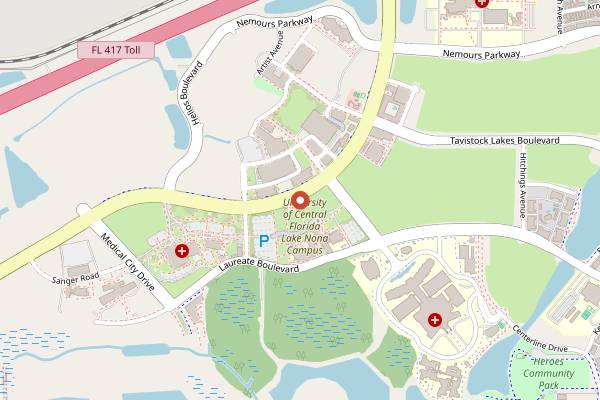 Map showing Boxi Park Food Containers in Orlando