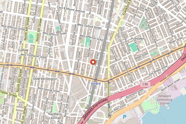 Map showing Lost Bread Co. in Philadelphia