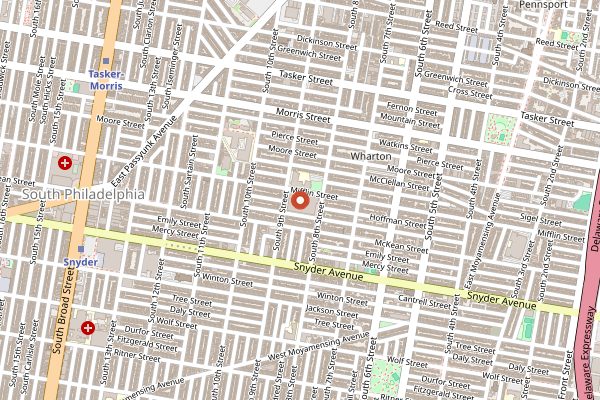 Map showing Machine Shop in Philadelphia