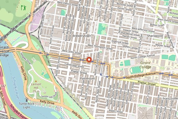 Map showing Crime & Punishment Brewing in Philadelphia