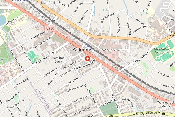 Map showing Tired Hands Fermentaria in Philadelphia