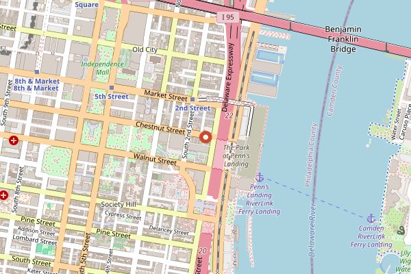 Map showing Han Dynasty in Philadelphia