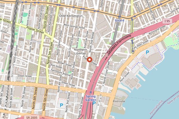 Map showing Standard Tap in Philadelphia
