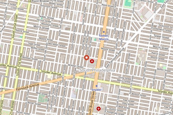 Map showing Ultimo Coffee in Philadelphia