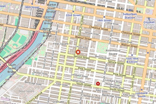 Map showing Friday Saturday Sunday in Philadelphia