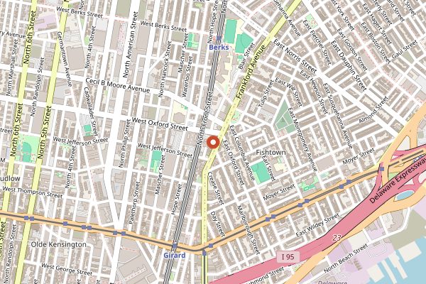 Map showing Suraya in Philadelphia