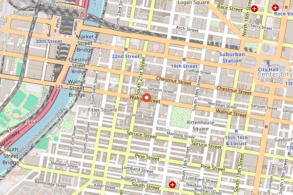 Map showing Vernick Food & Drink in Philadelphia