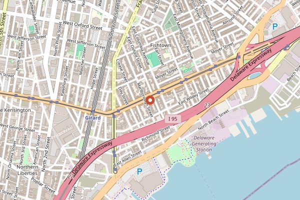 Map showing Stock in Philadelphia