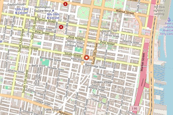 Map showing Tattooed Mom in Philadelphia
