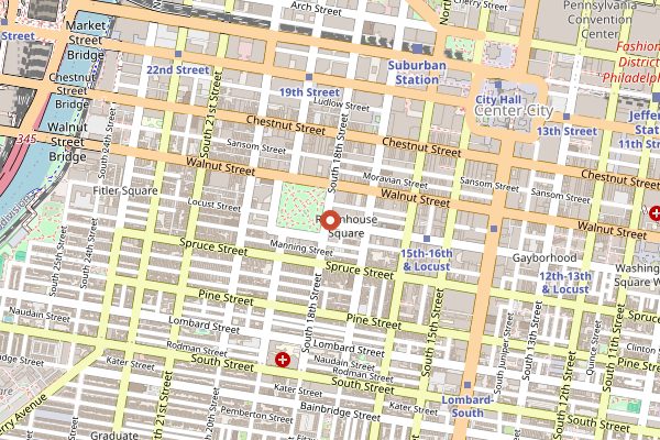 Map showing Parc in Philadelphia