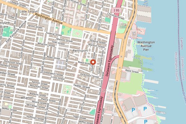 Map showing Royal Sushi & Izakaya in Philadelphia