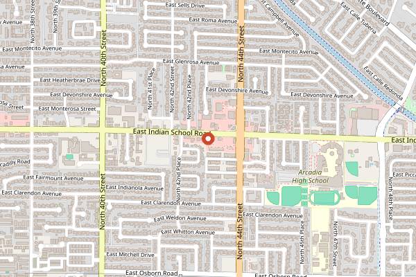 Map showing Hash Kitchen in Phoenix