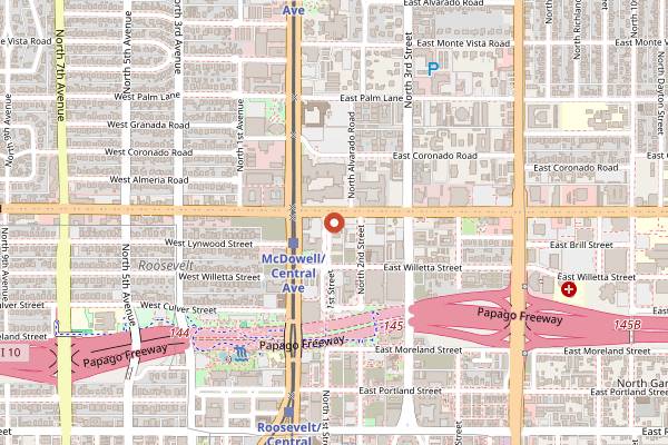 Map showing Giant Coffee in Phoenix
