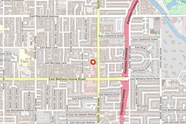 Map showing Royal Coffee Bar in Phoenix
