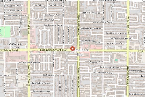 Map showing The Stand in Phoenix