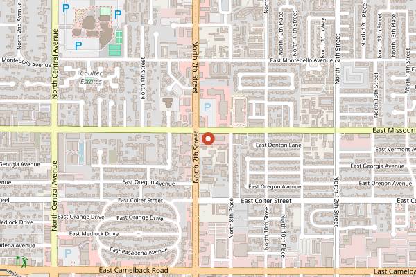 Map showing Provision Coffee in Phoenix