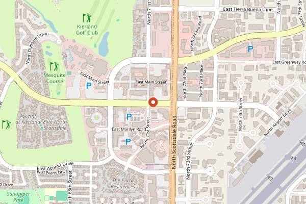 Map showing Sur La Table Kierland Commons in Phoenix