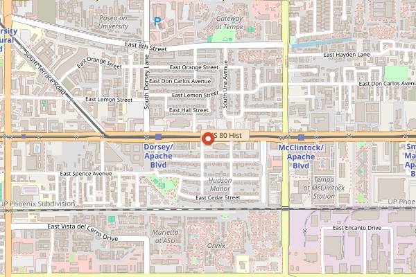Map showing Haji-Baba in Phoenix