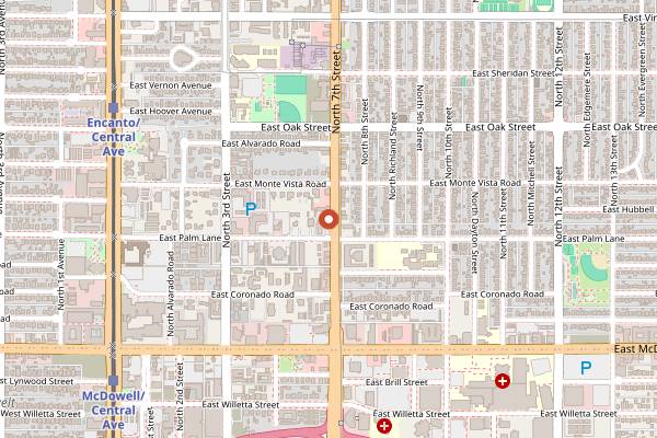 Map showing Nami in Phoenix
