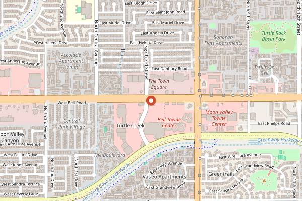 Map showing azcentral Food & Wine Experience in Phoenix