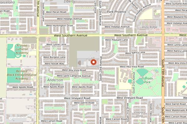 Map showing Cloth & Flame in Phoenix