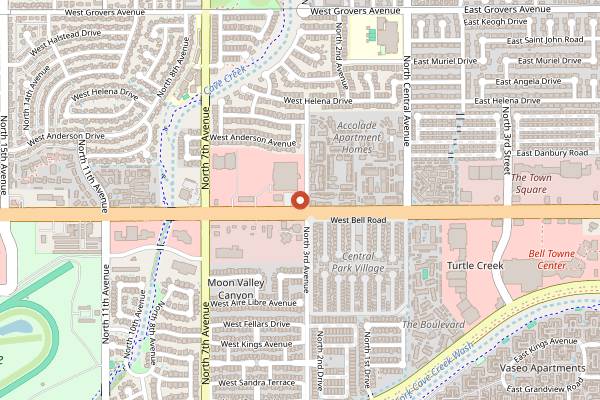 Map showing Chino Bandido in Phoenix