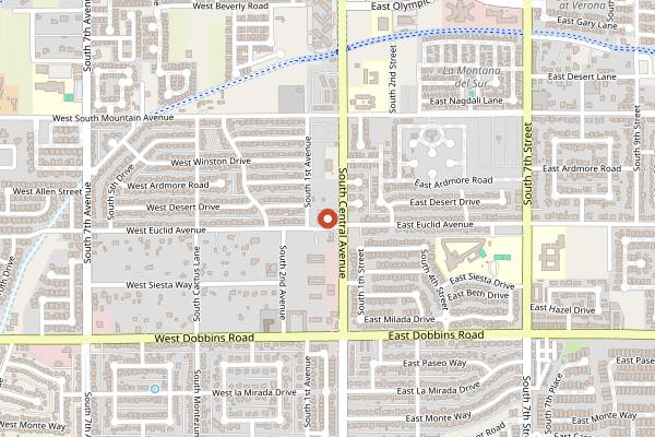 Map showing Los Dos Molinos in Phoenix
