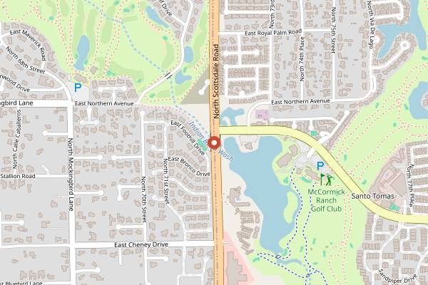 Map showing Indibar in Phoenix