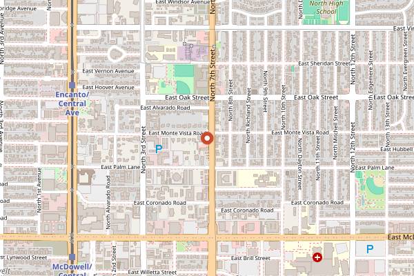 Map showing Marisco Boys in Phoenix