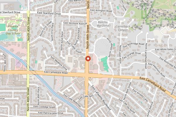 Map showing Steak 44 in Phoenix